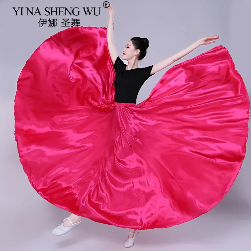 Kinder-Tanz-Rock mit großer Schaukel, Ballett-Tanz, 720-Grad-Chiffon, lange Röcke, Tänzerin, Übungskleidung, professioneller Bühnentanzrock