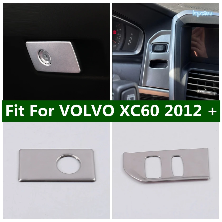 

Auto Key Hole / Glove Box Armrest Handle Decor Frame Cover Trim Fit For VOLVO XC60 2012 - 2017 Stainless Steel Accessories