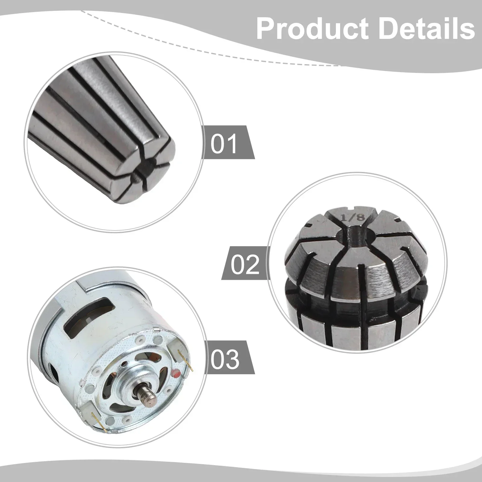 DC Motor CNC 775 Spindle Motor 100W 12-24VDC 20000RMP + ER11 Collet For DIY Mini CNC 3018 3018Pro 3018Pro-Max 3018Pro-N