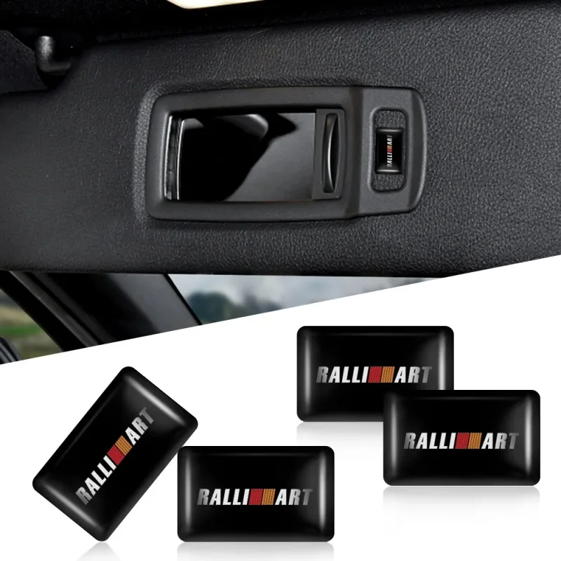 

RALLIART 10PCS Car Reflective Sticker for Mitsubishi All Models Outlander Lancer ASX Pajero 3D Adhesive Safety Warning Decal Acc