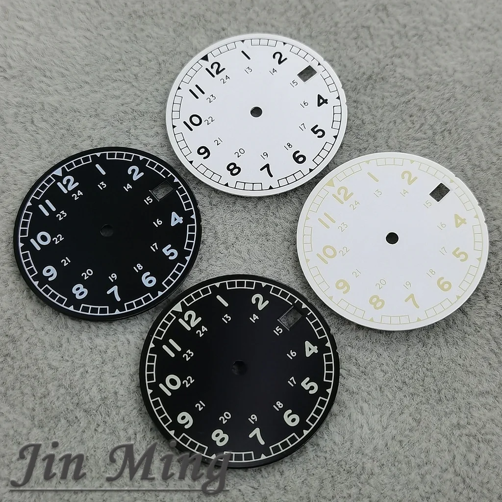 High Quality 28.5mm Field Watch Dial 3 O'clock Date Window Fit NH35 NH36 Mechanical Movement Watch Face