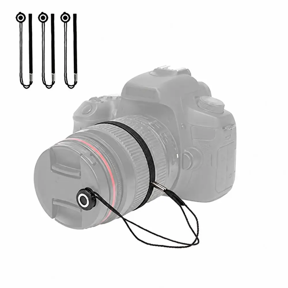 5pcs Portable Prevent Lost Lens Cap Leash Anti-Loss Lightweight Lens Cap Tether Universal Lens Tethe DSLR