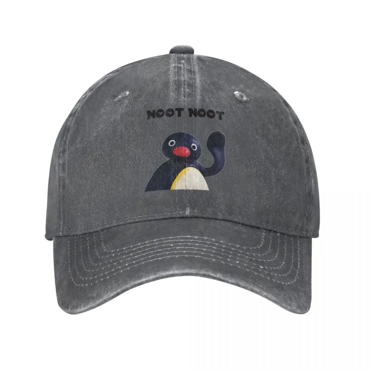 

Pingu Noot Noot Baseball Caps Vintage Funny Washed Penguin Sports Hats for Hip Hop Snapback Caps Original Hat for Men Women