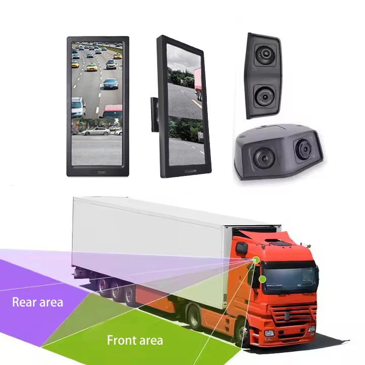 12.3 Inch Electric Truck mo Display System with Rearview IPS LCD Screen Backup cam Remote Control Function