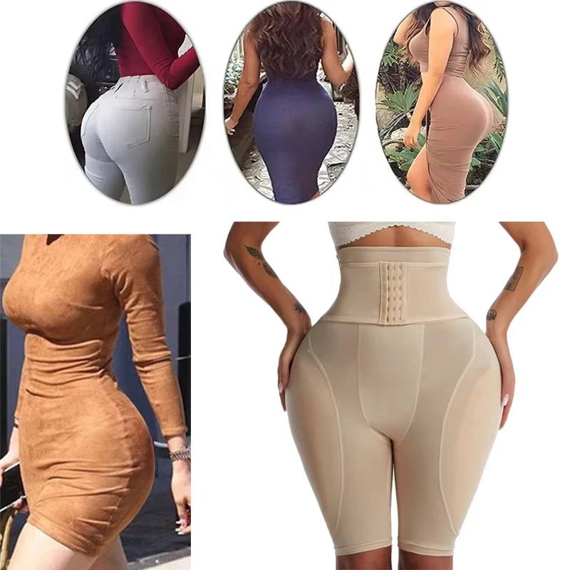 Women Hip Enhancer Shapewear Fake Booty Butt Pad Underwear High Waist Body Shaper Padded Panties Butt Lifter Shorts image 5
