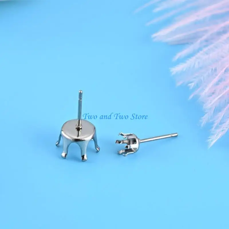HX6F 10Pcs Fashionable Claw Earring Components With Customes Designs Accessory for Comfortable Wear In Adult Jewelry Pieces