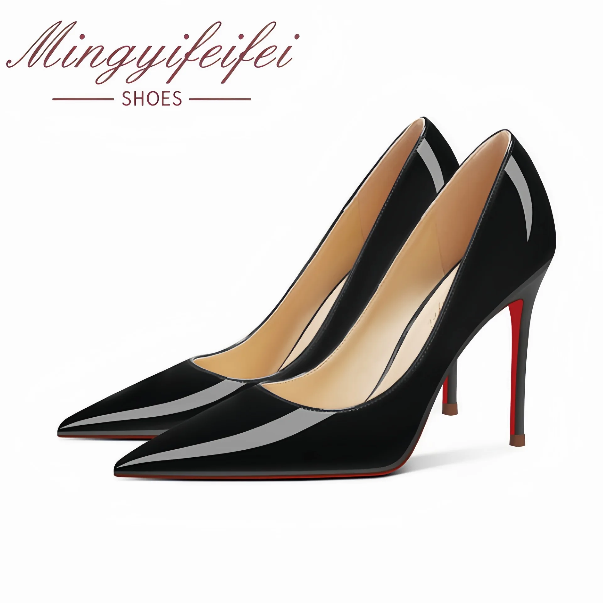 

Real leather 8 10cm high heels bridal wedding shoes women's slim high heels sizes 33 to 41 sexy white red silver women's shoes