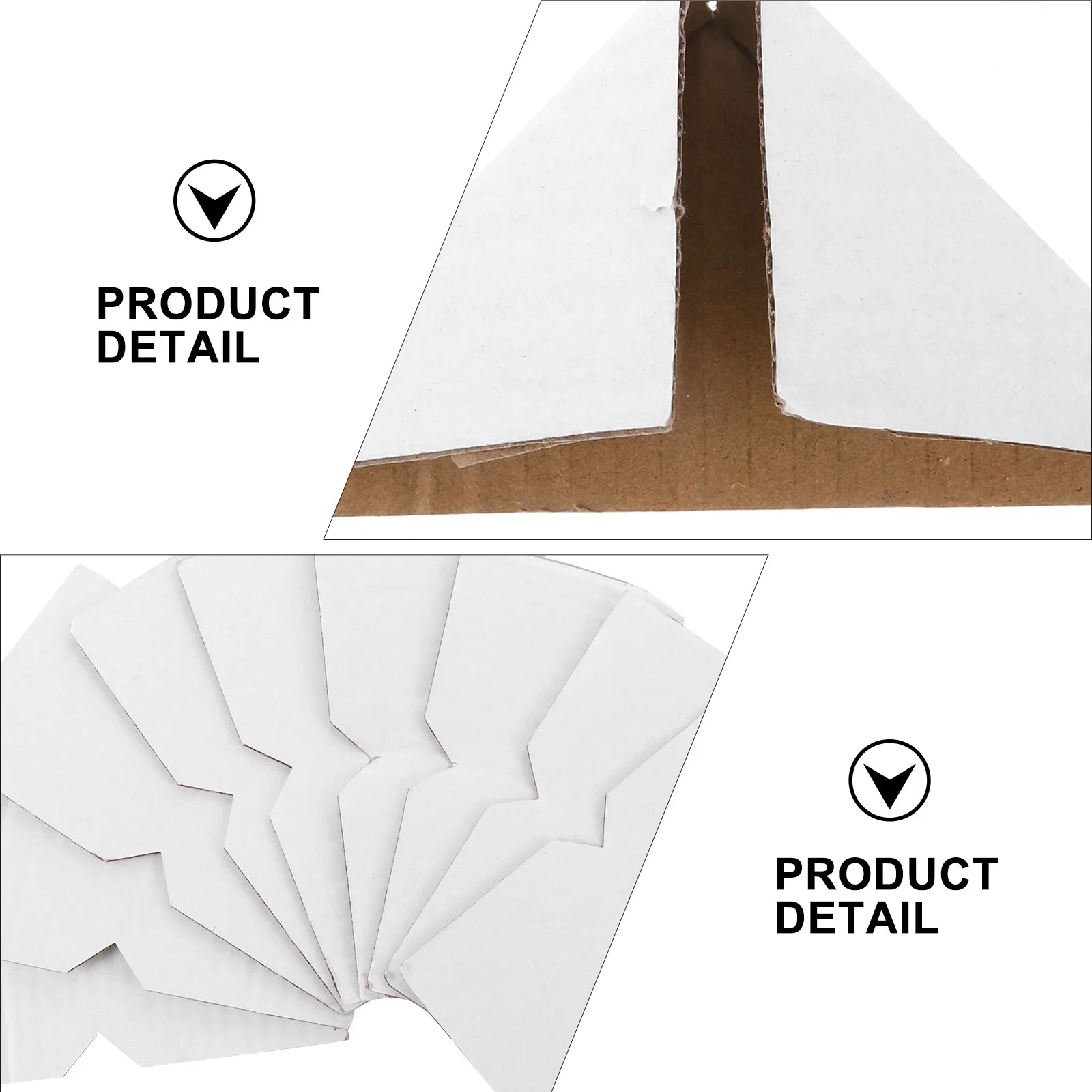 100 Uds protectores de esquinas de cartón marco protector de esquina protectores de seguridad de papel profundidades ajustables ajuste al envío