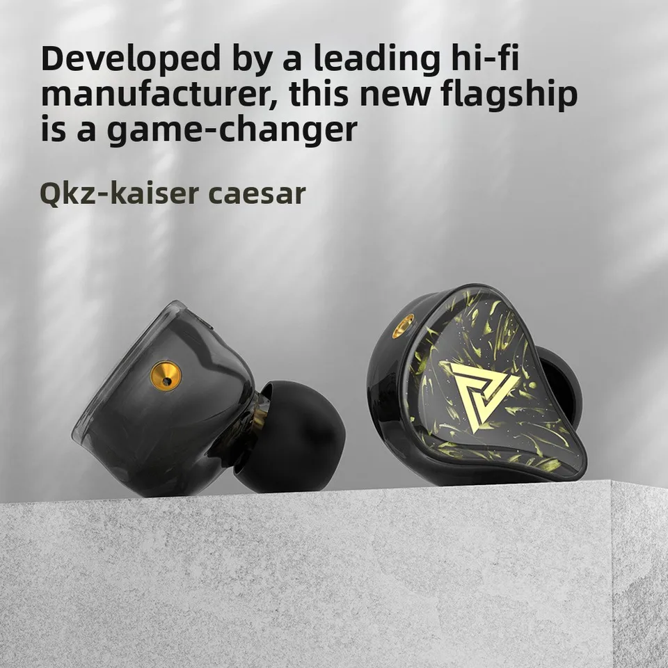 QKZ Kaiser FiLe Wired Earphone with Microphone HiFi Music Earphone