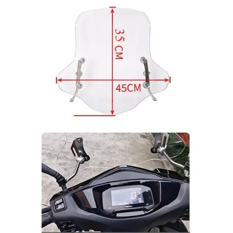 

Scooter Wind Deflectors For SUZUKI UE125 UY125 for HAOJUE AFR125 for QJMOTOR FORT125 Windscreens Modification Accessories