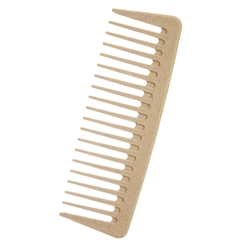 Travel Friendly Wide Tooth Hair Comb for Gentle Detangling and Minimal Hair Loss Safe Plastic Comb for Women and Men
