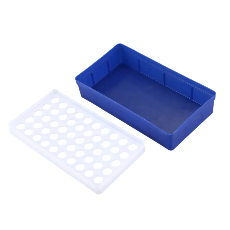 

ABWP-10X Laboratory Lab Plastic 50 Sockets 1.5Ml Centrifuge Tube Stand Holder Box