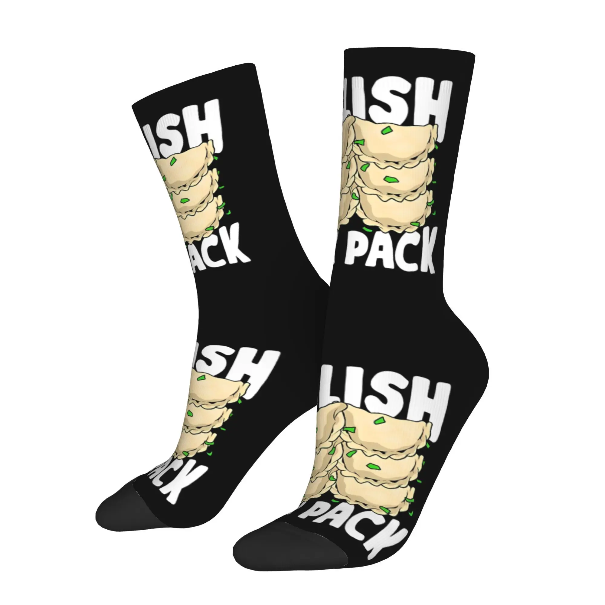 

Funny Men's Socks Polish Six Pack Retro Street Style Casual Crew Sock Gift Pattern Printed