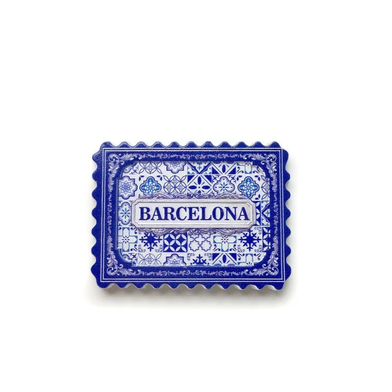 

Barcelona, Spain, Tile Travel Souvenir Creative Kitchen Decoration Magnetic Fridge Magnet