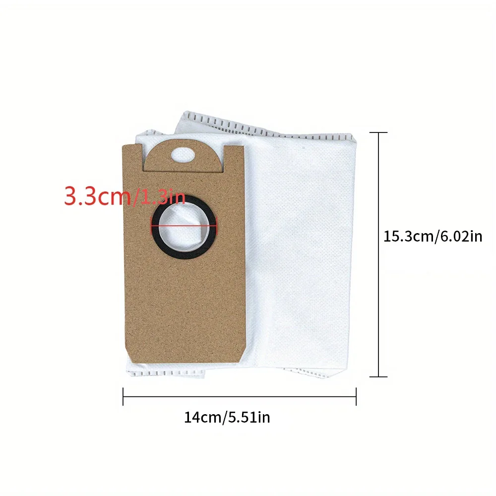 Used for Yunmi S9 Robot Vacuum Cleaner Dust Bag Large Capacity Leak Proof Dust Bag Replacement Parts Kit