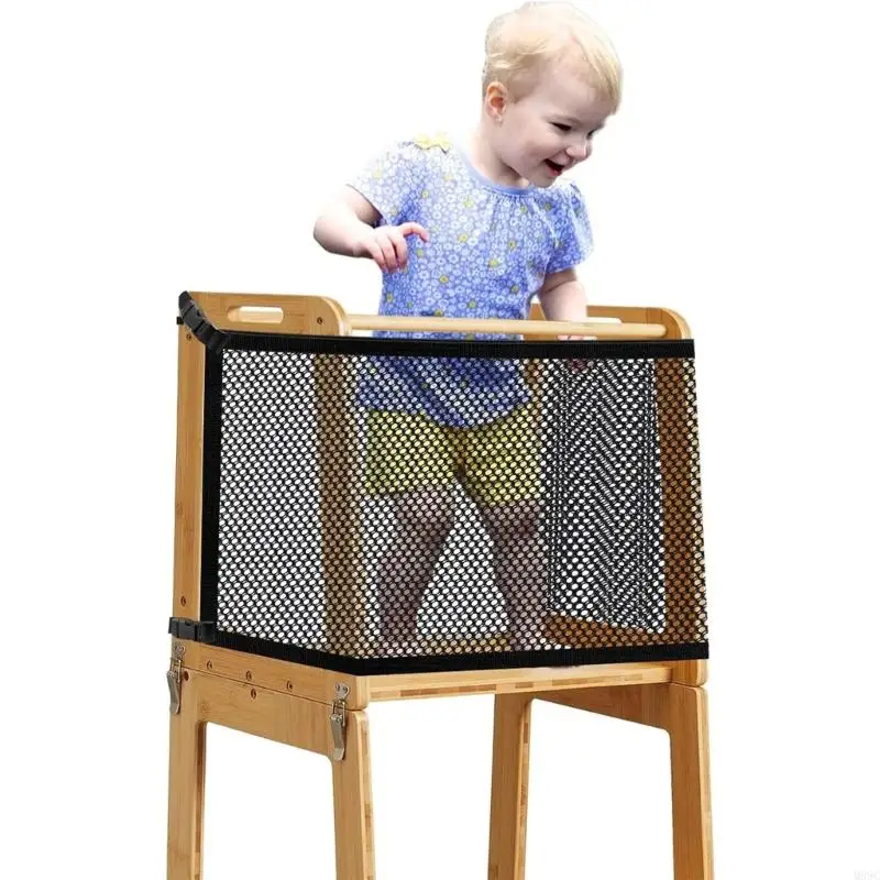 

M89C Double Layer Safety Barrier For Foldable Play Towers Kitchen Step Stools Safe Netting Guard Toy Storage Accessories