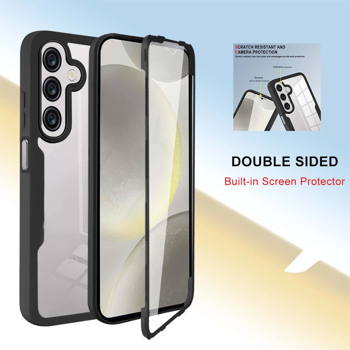 360 ° حافظة هاتف شاملة مضادة للسقوط مناسبة لهاتف سامسونج جالاكسي A26 A25 A24 A23 A22 A21s A17 A16 A15 A14 A13 A07 A06 A05s #1