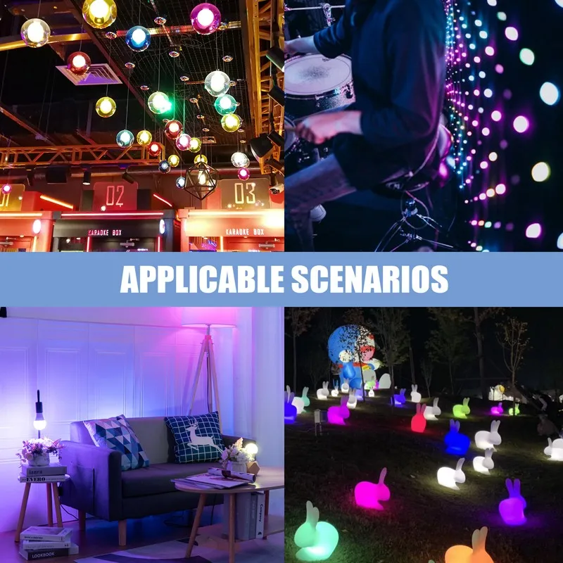 ZAOghts-Ampoule LED Smart Graffiti, Bluetooth, WiFi, 220V, 10W, RVB + CCT, Google Home, Alexa, Commande vocale, Mobile, Andrea Control, Ampoules