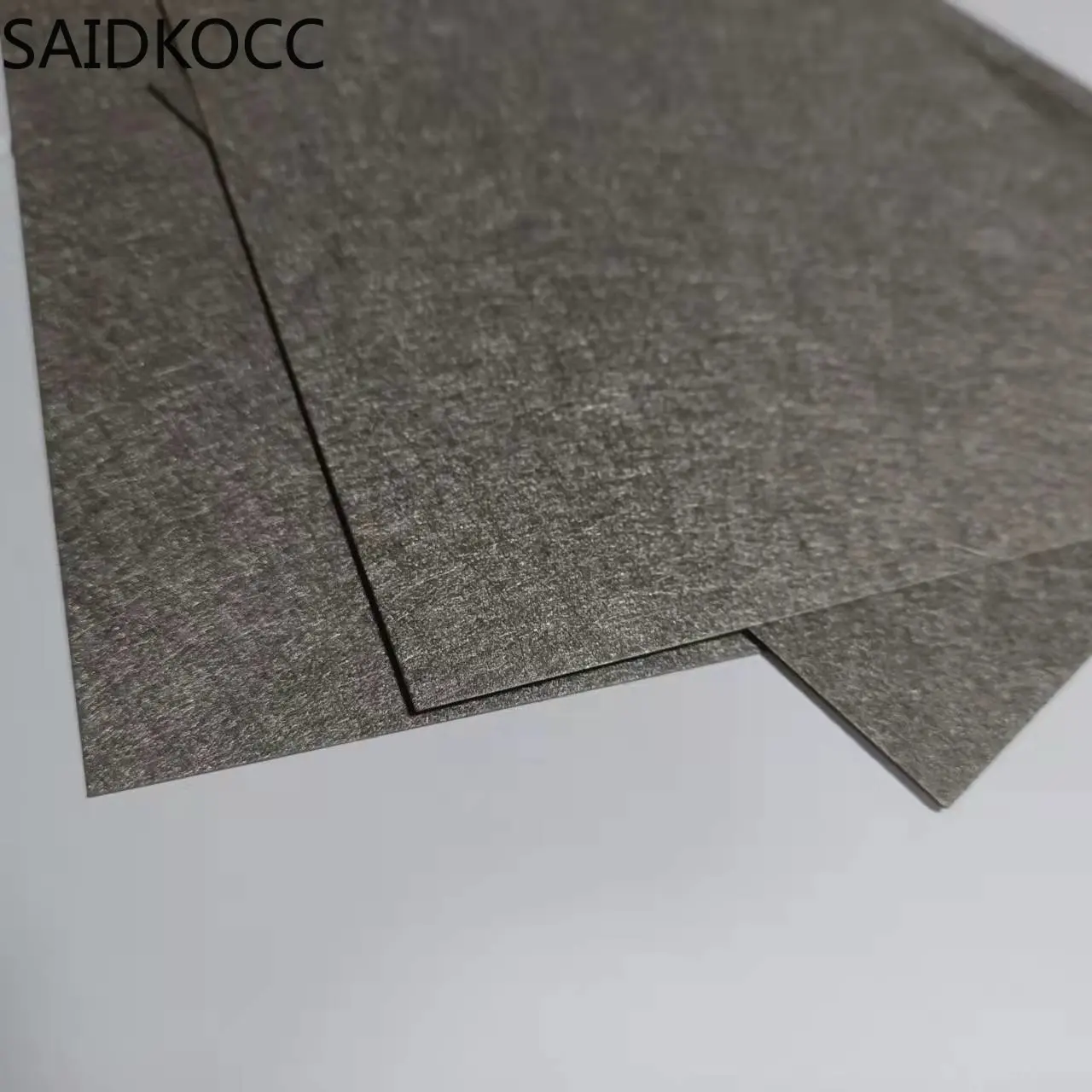 SAIDKOCC Customizable Thickness Size Porosity Ti Fiber Felt Titanium Sintered Metal Fiber Felt for Fuel Cell Research