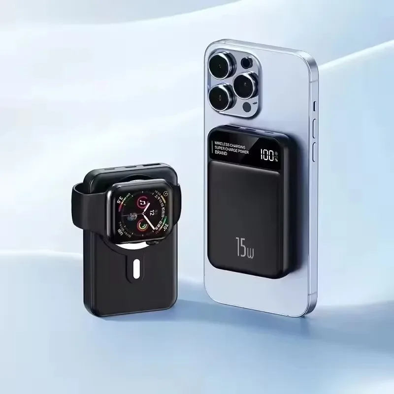 2024 NEW Magnetic Wireless Portable Charger, 10000mAh Power Bank with 15W Fast Charging for iPhone 15/14/13/12 Mini/Pro/Max