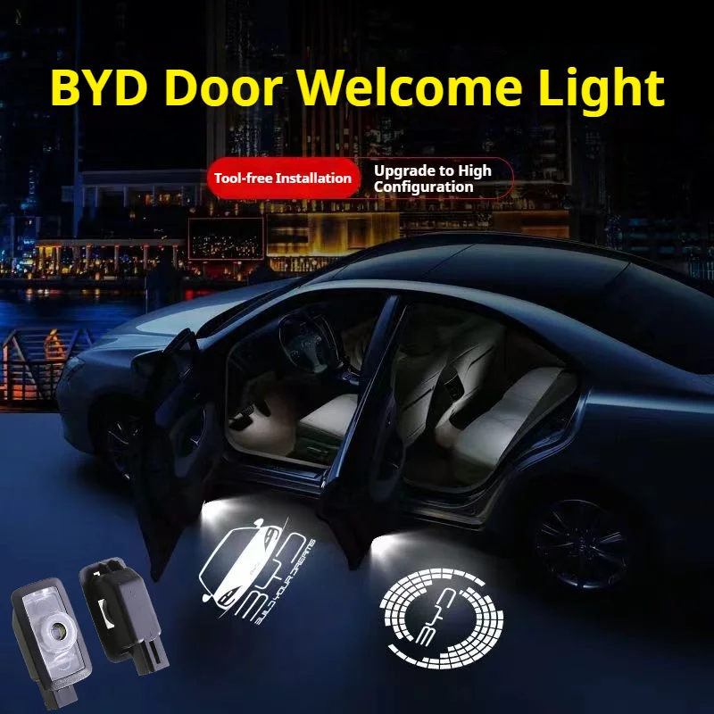 For BYD Han Tang Song Seal 05 06 07 Sealion Seal U Qin Chaser Frigate Car door welcome light decoration Car door modification