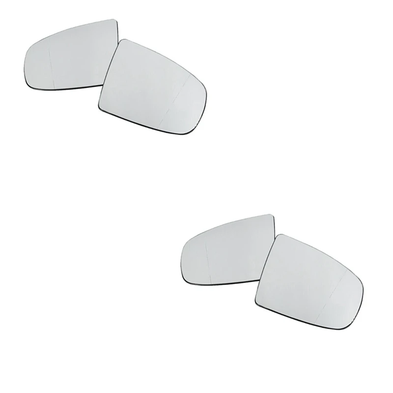 

2 Pair Car Rear View Mirror Side Door Mirror Glass Heated + Adjustment For BMW X5 E70 X6 E71 E72 2007-2014 51167174981