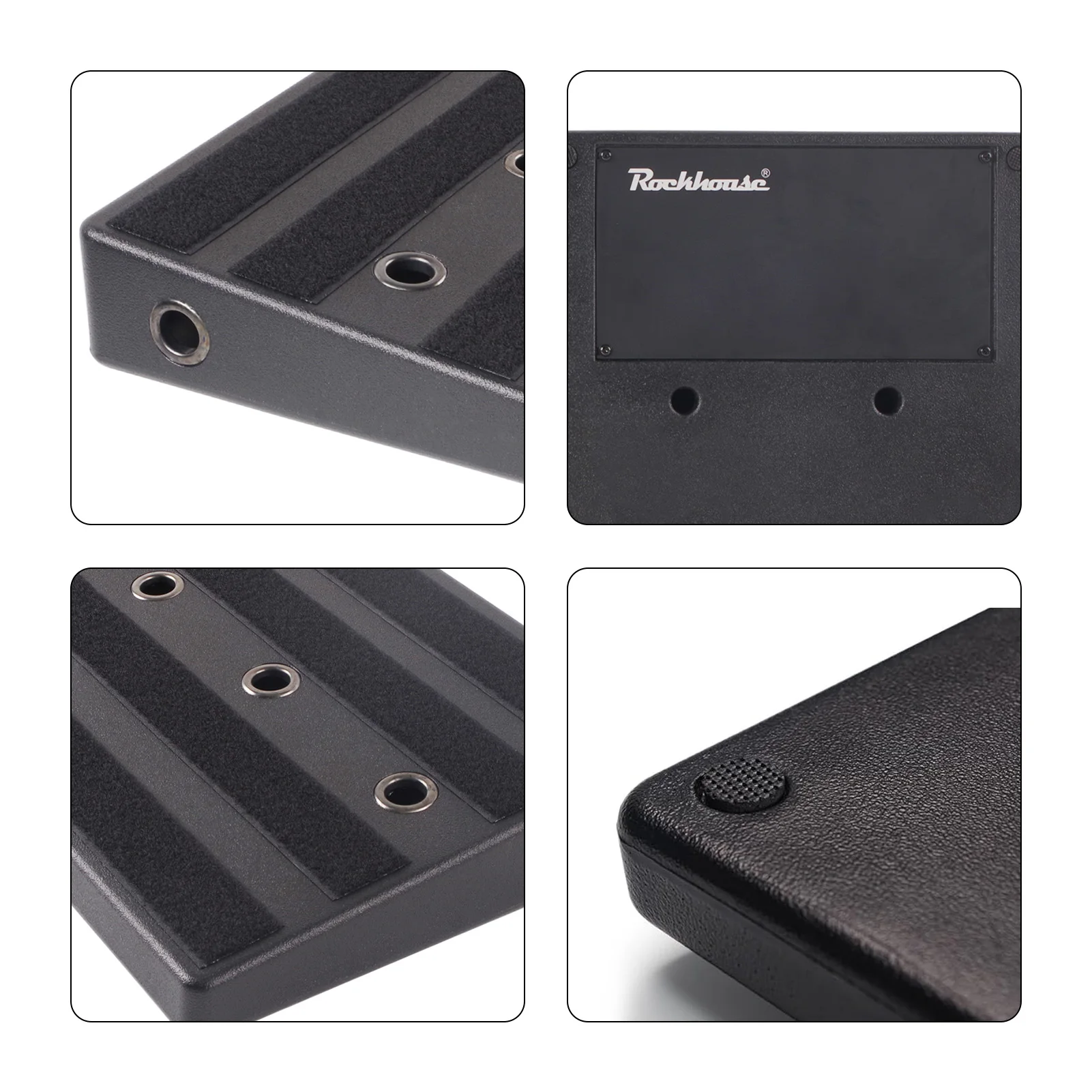 ロックハウス ギターペダルボード 高硬度PEペダルボード コンパートメント付き 11穴収納 電源コード 軽量 耐圧