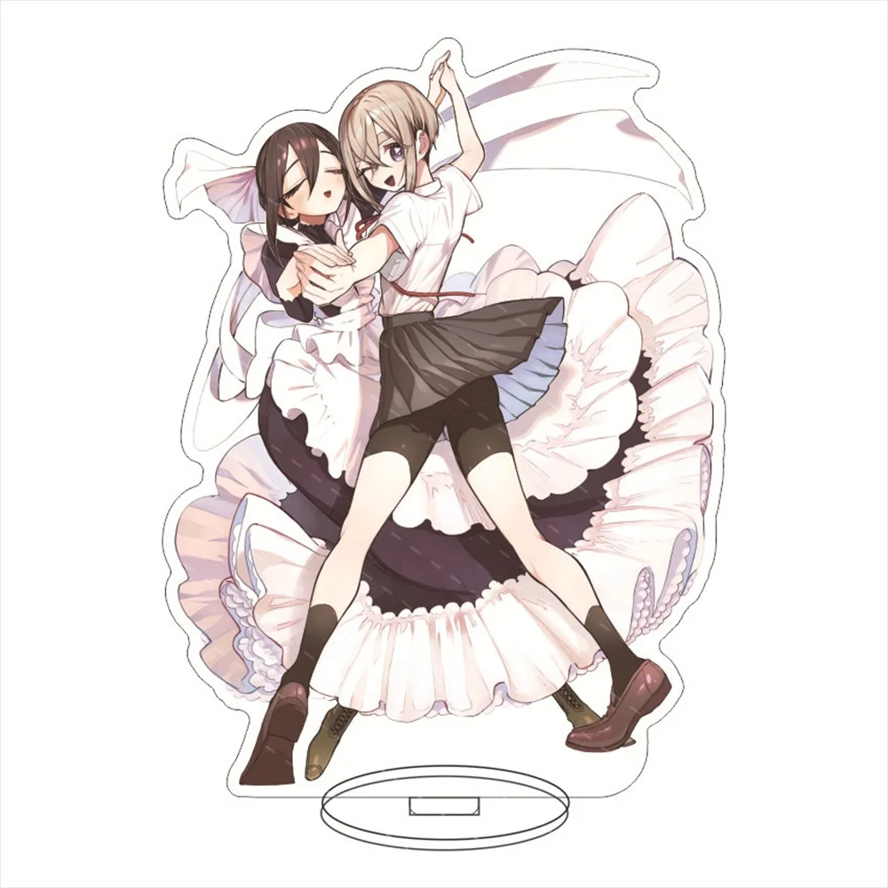 

100 Girls Who Super Super Love You Anime Stand Cosplay Character YakuzenKeychain Kusuri Hanazono Hahari Acrylic Standing Friends