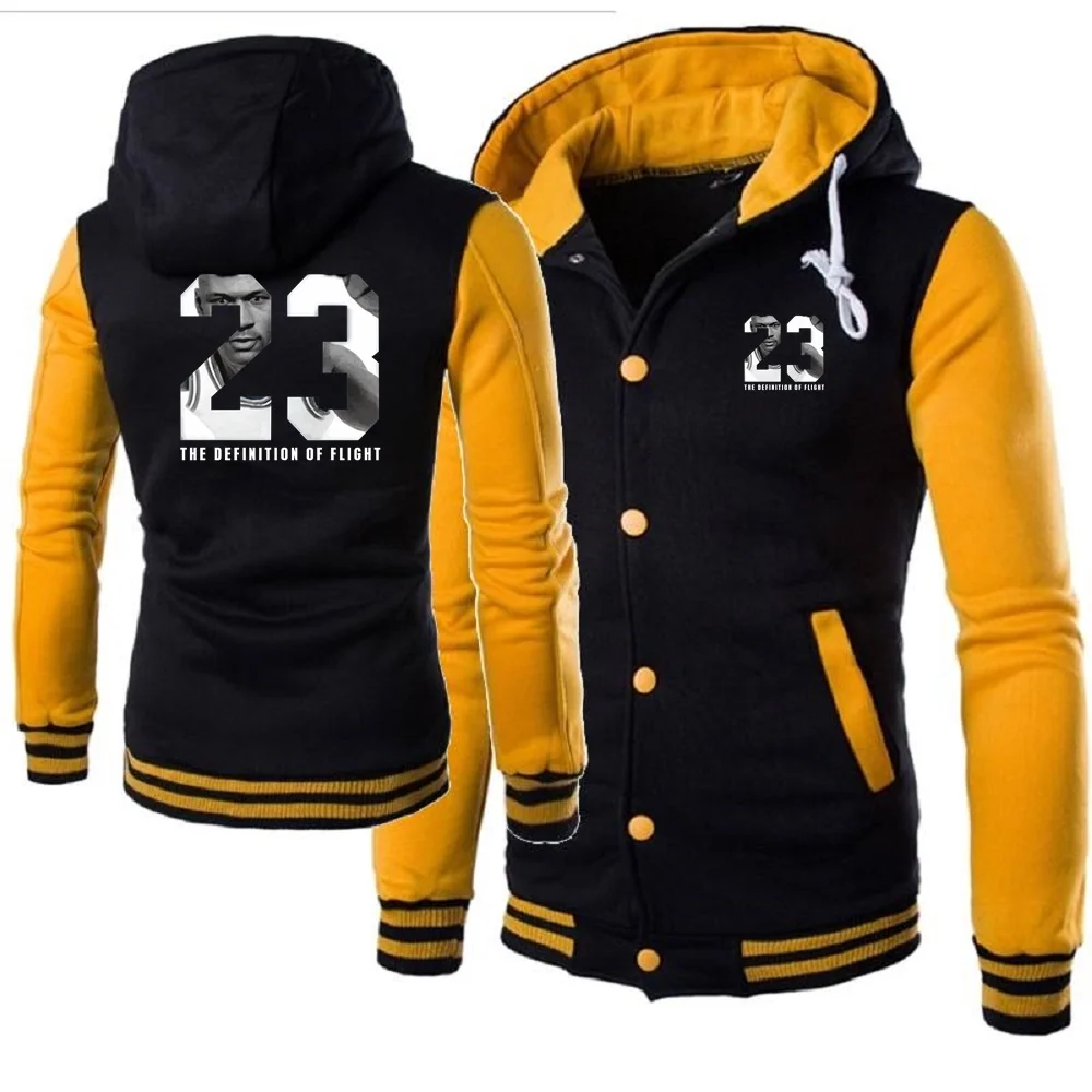 Sudadera con capucha de baloncesto para hombre, uniforme de béisbol, Jersey con capucha, chándales, chaquetas, 23 #