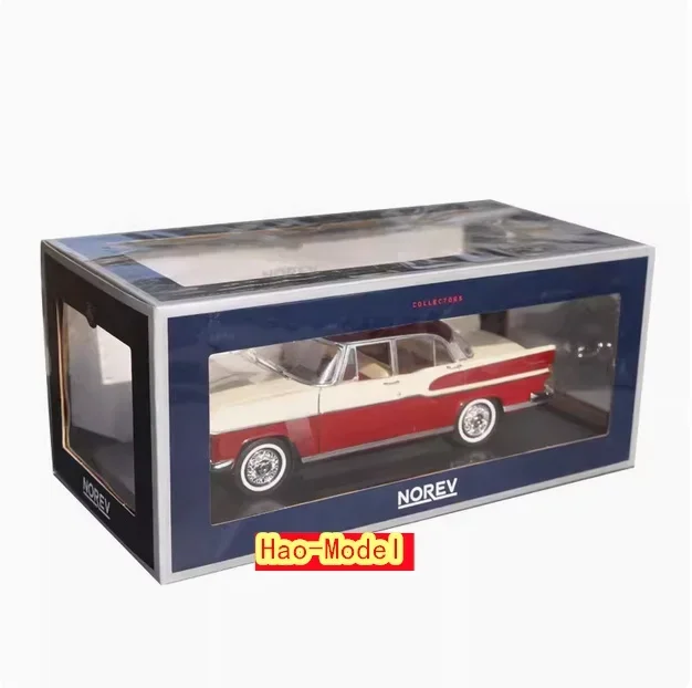 1/18 For Simca Vedette Chambord Alloy Diecast Model Car Kids Toys Boys Birthday Gifts Hobby Display Collection Ornaments Red