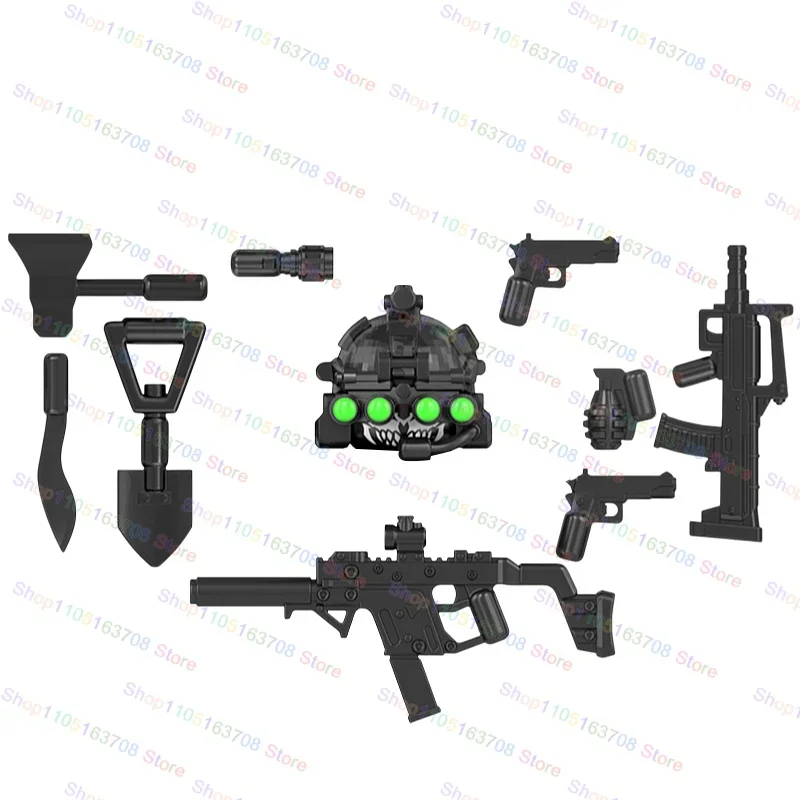 MOC Militär Soldaten Action-figuren Puppen Baustein Zubehör Modell Montage Spielzeug Halloween Geschenke WM6147 WM6168 WM6169