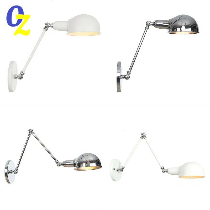 Loft Vintage industrial jielde long Arm adjustable Wall Lamp Reminisce Retractable E14 LED wall lights for bedroom living room