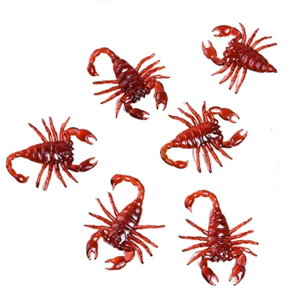 20Pcs High Quality Rubber Scorpion Simulation Cockroach PVC Tricky Props Simulated Insects Gift Soft Funny