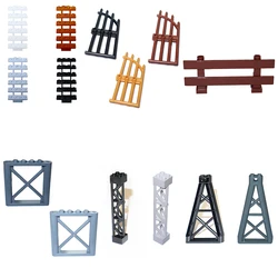 City Accessories Building Block MOC Part Fence Railing Stair Barrier Ladder Guard Bar Castle Garden Farm Military Assemble Brick