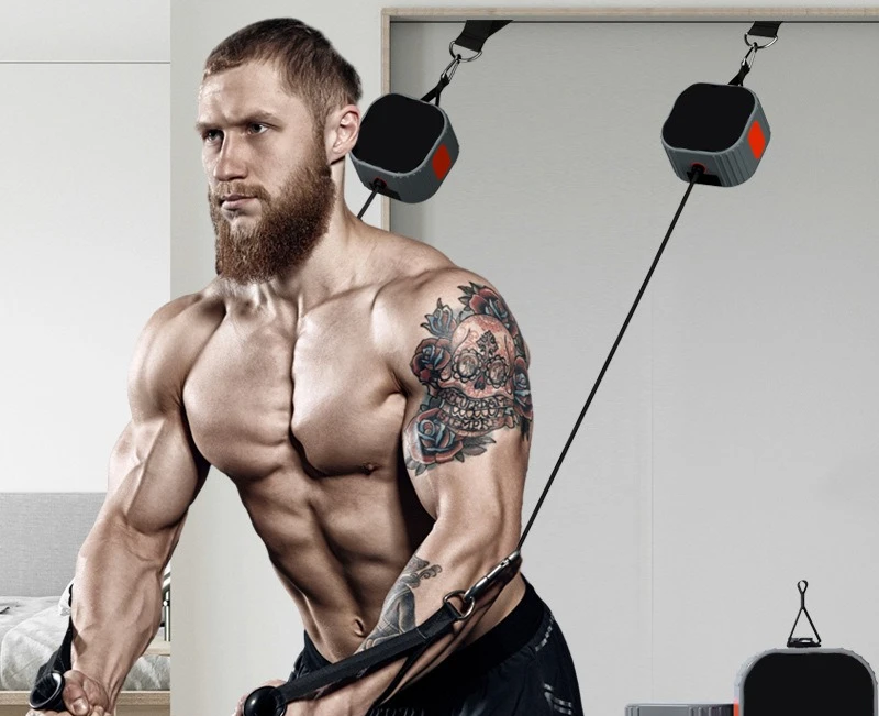 Bomba de Fitness, extractor de entrenamiento de resistencia de fuerza, máquina de remo con mancuernas, ejercicio en el pecho, equipo de Fitness integral