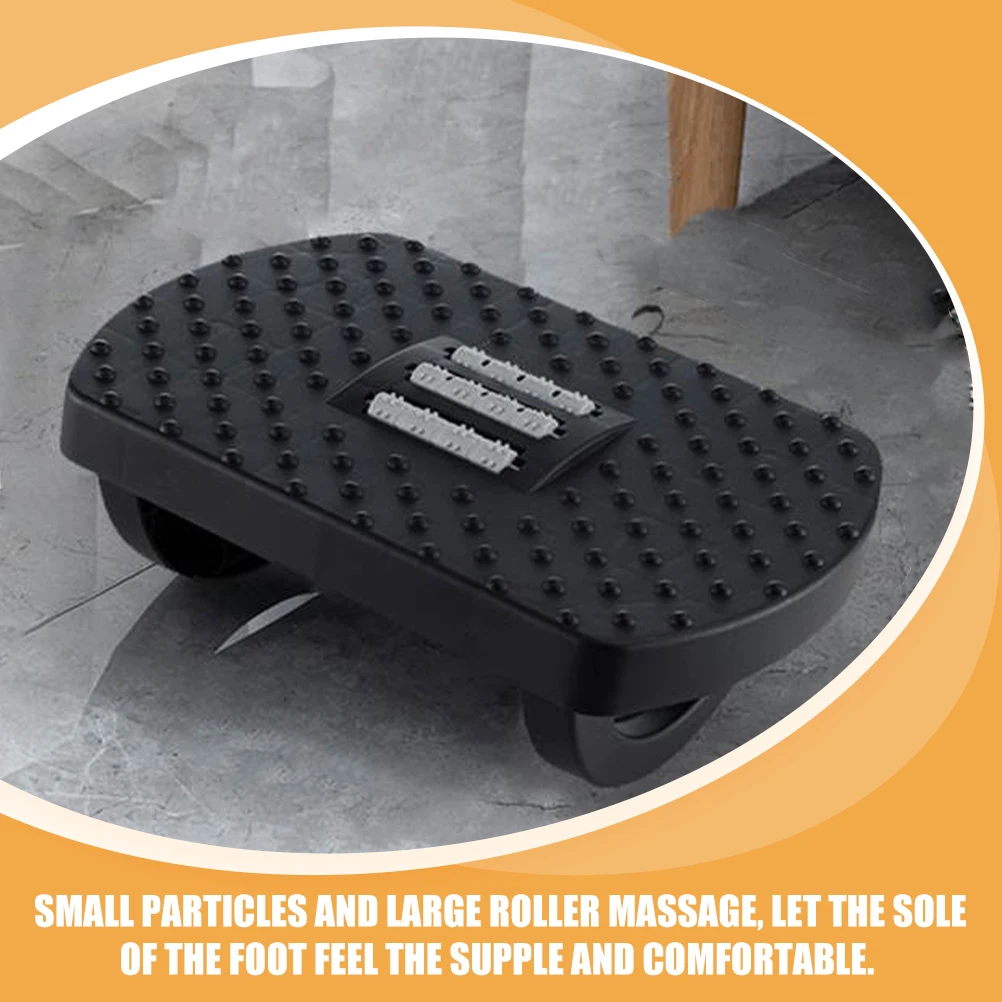 

Footrest Under Desk Office Foot Stool Plastic Portable Massage Roller Support For Bathroom Living Room Work Outdoor Furniture