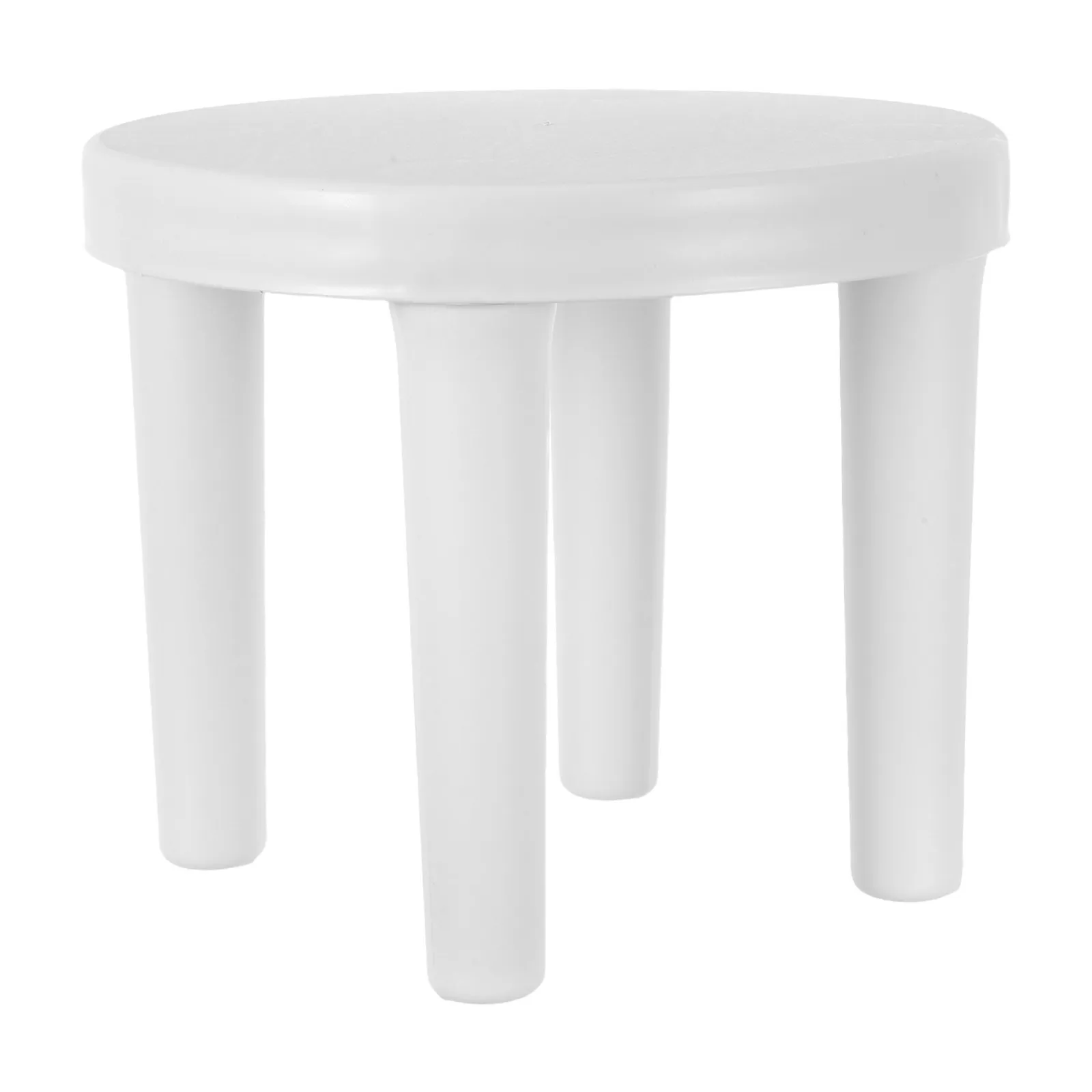 1Pcs Plastic Low Stool Small White Round Anti-Slip Bathroom Kids Step Stool Portable Strong Kids Chair Plastic Low Chair view 2