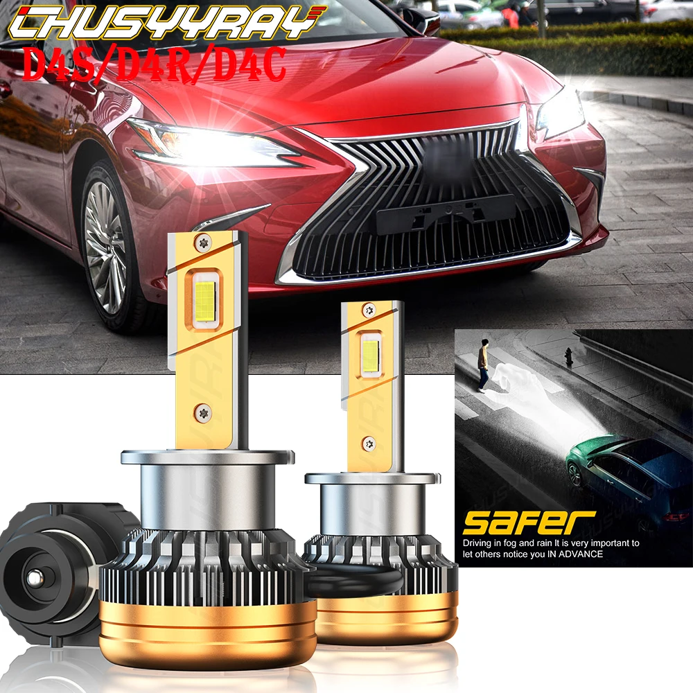 

CHUSYYRAY Led Headlight Compatible For Lexus ES350 2007-2011 2X D4S Front HID Xenon White Headlight Bulb Low Beam Car Lights