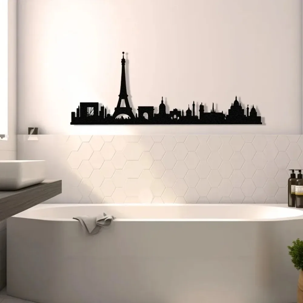 CIFbuy Paris Theme Metal Wall Art Gaming Mouse Pad Non-Slip Rubber Base Edge-Locked Laptop Desk Mat - view 3