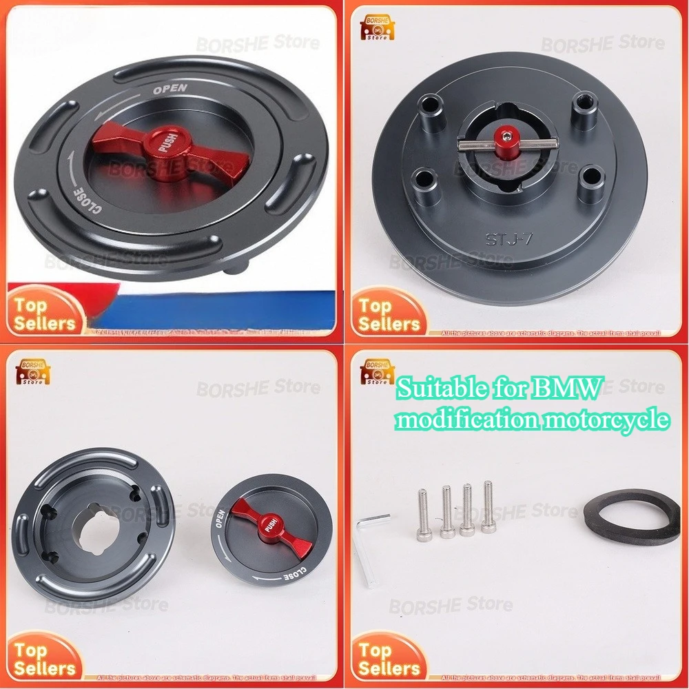

2026 Suitable for BMW modification motorcycle tank cap decorative accessory custom motorcycle fuel tank cover factory direct