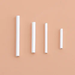 5PCS Sterling Silver Straight Tube 925 Silver Jewelry Handmade DIY Beaded Material Bracelet Necklace Making