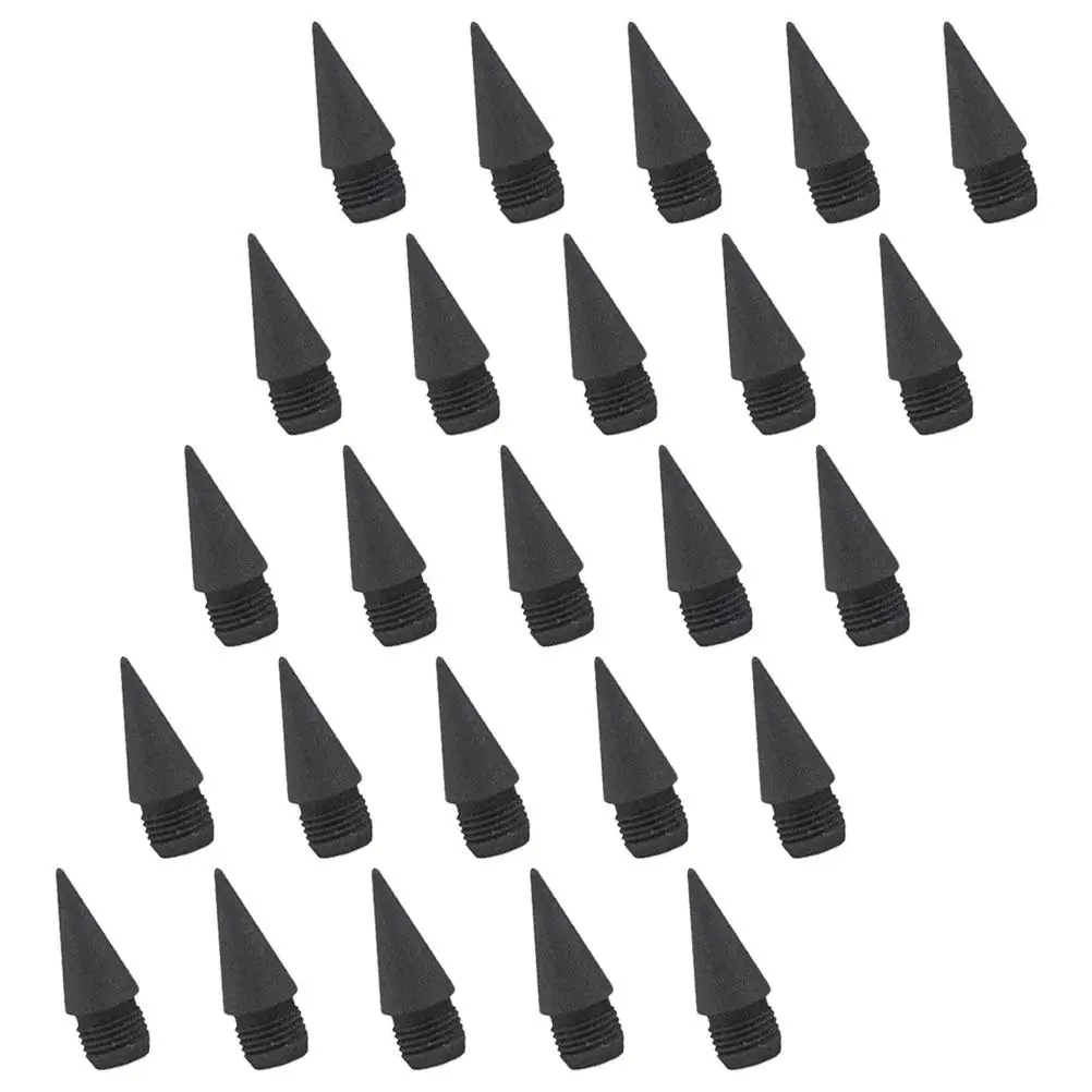 

25Pcs Inkless Pencil Refill Nibs Everlasting Non Sharpening Tips Smooth Writing Pencil Replacement Core Sketching Supplies