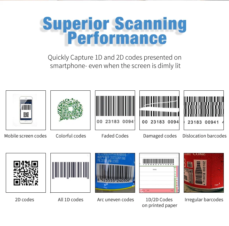 Scanner de codes-barres USB BARKOD TARAYICI 1D/2D/QR