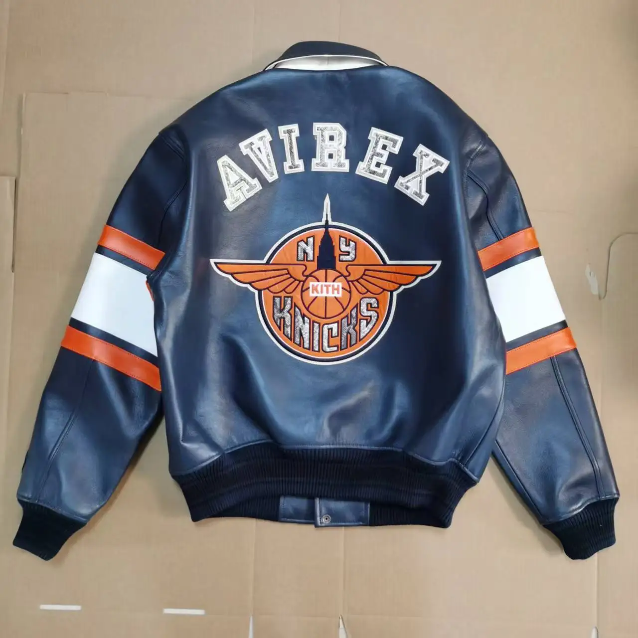 AVIREX jacket US size co-branded model new authentic men's fashion casual trend big brand sheepskin jacket leather coat tops
