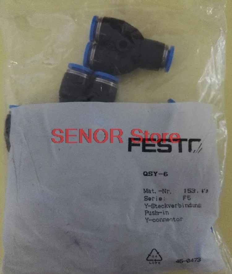 Brand new original Y-shaped quick-plug threaded joint QSY-6