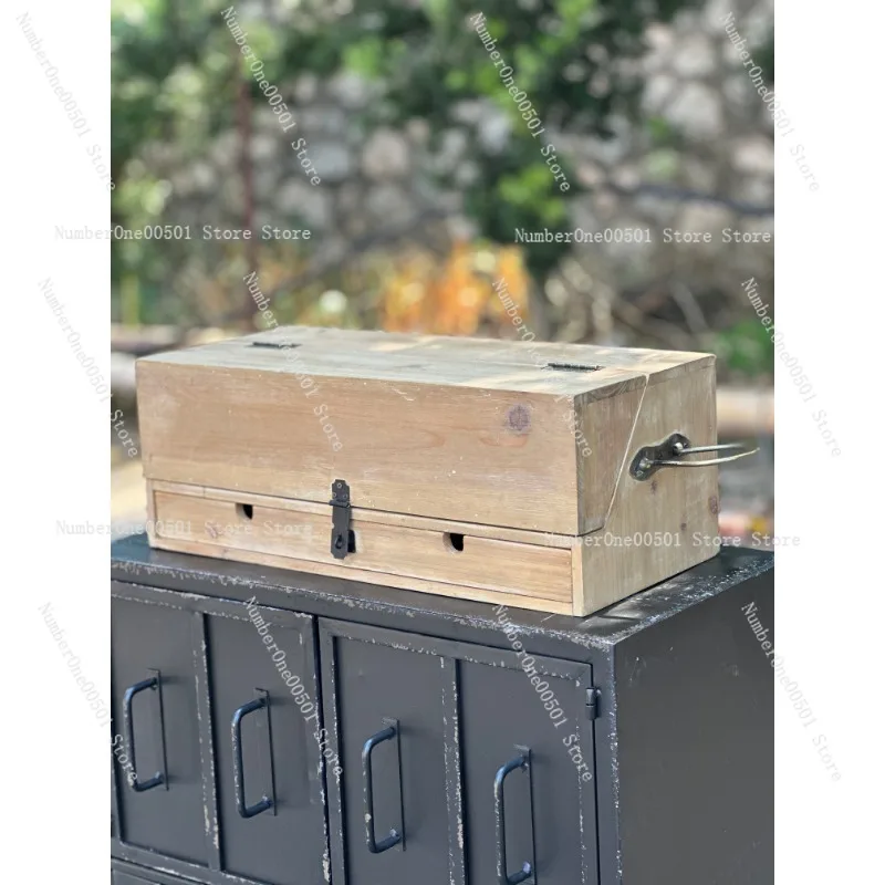 Wooden Jewelry Box Multi Layer Transformer Treasure Chest For Gift Storage Vintage Style - view 5
