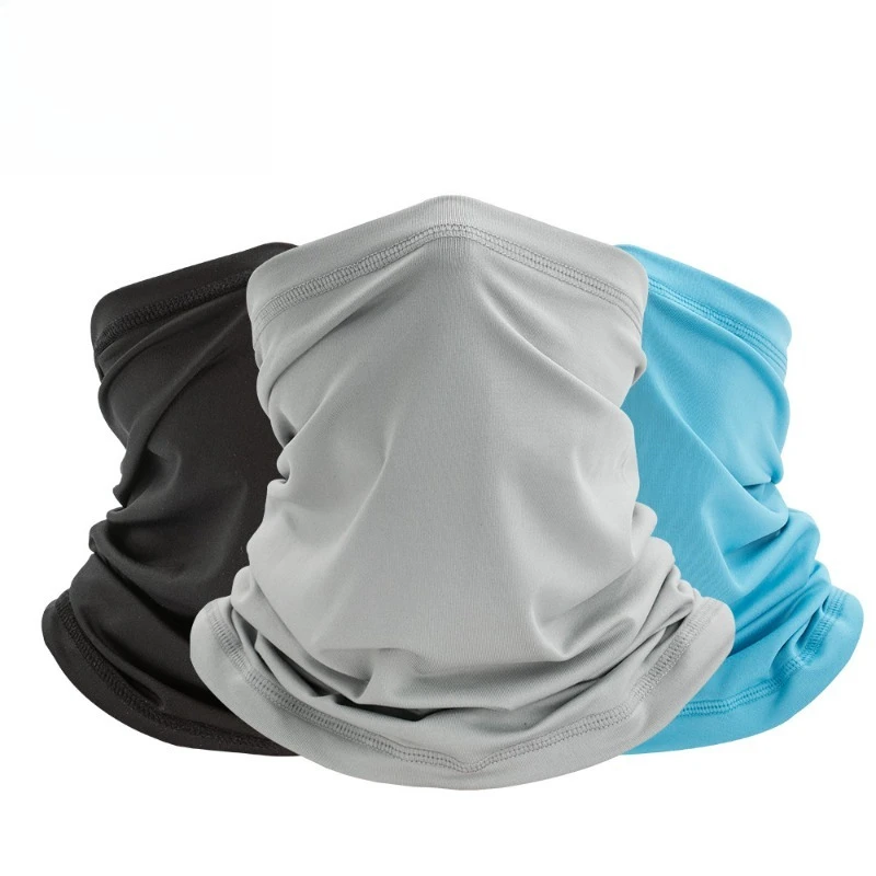 Breathable Ice Silk Sun Protection Neck Gaiter Face Cover for Outdoor Fishing Cycling Sports
