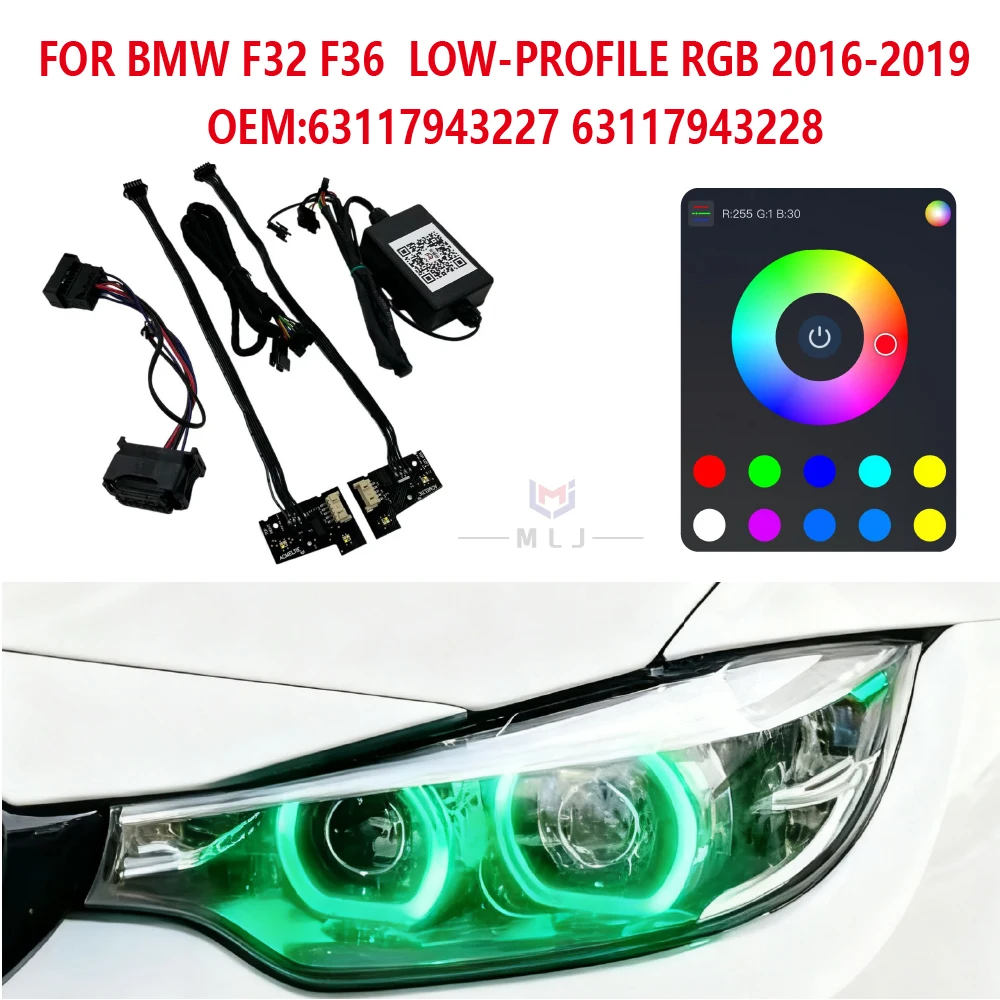 For BMW F32 F36 Low-Spec Headlight Plug and Play Wiring Harness RGB 63117943227 63117943228 Internal Wiring Harness Control Unit