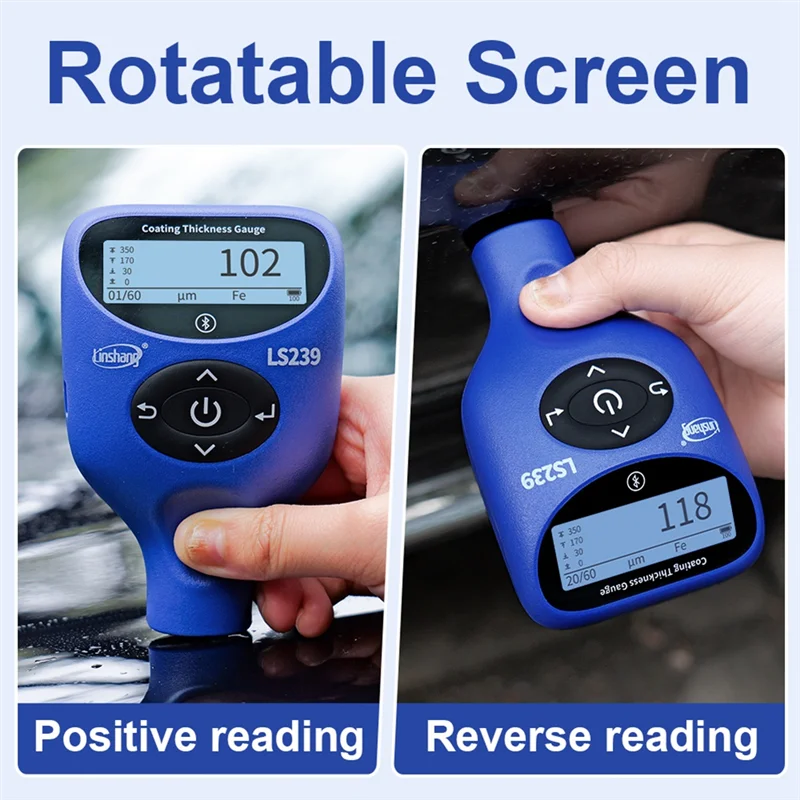

AS60-LS239 Upgrade Car Paint Tester Thickness Gauge 0.0-5000Μm High Precision Professional Coating Meter