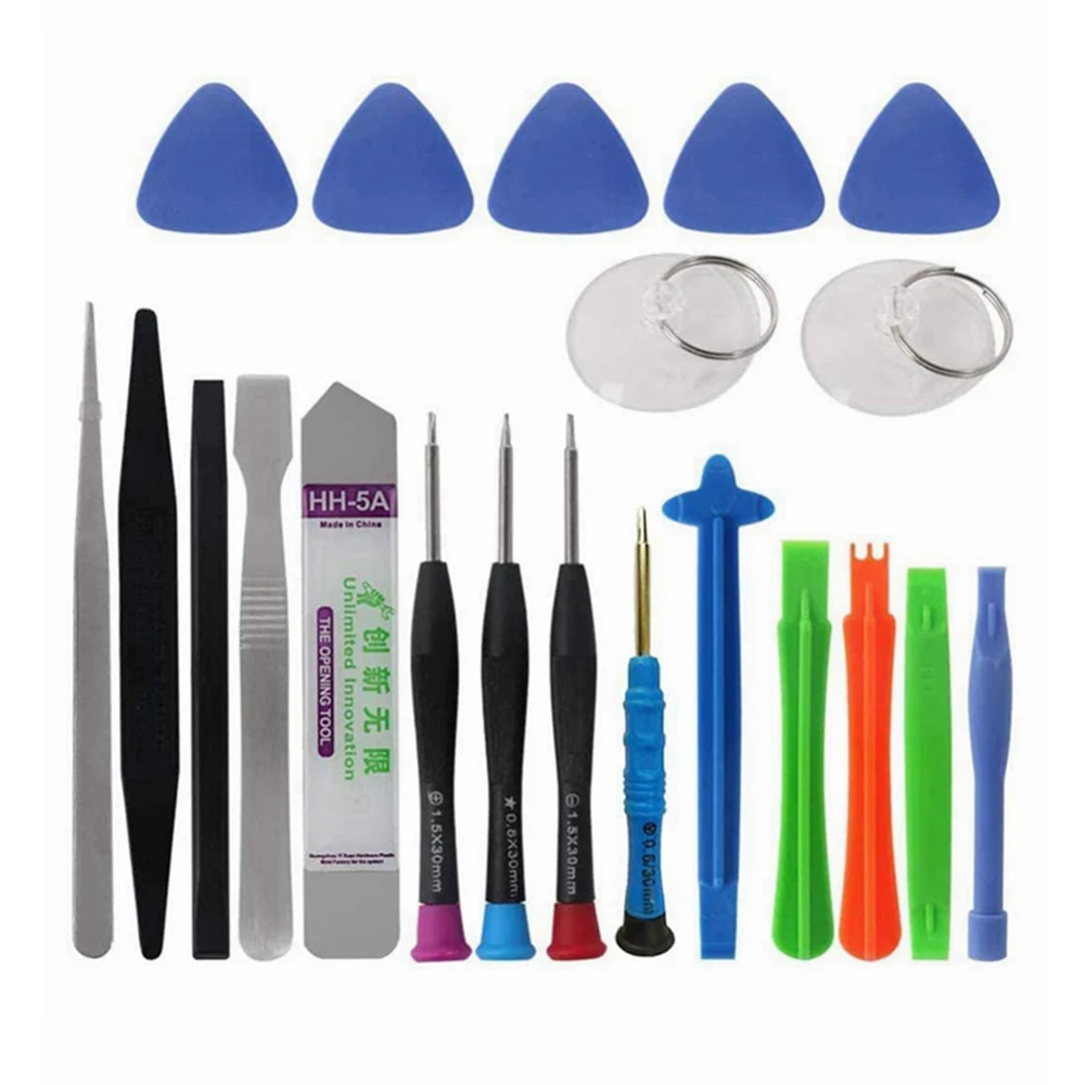 21 em 1 kit de ferramentas de reparo do telefone móvel spudger pry abertura ferramenta chave de fenda conjunto para iphone celular ferramentas manuais conjunto
